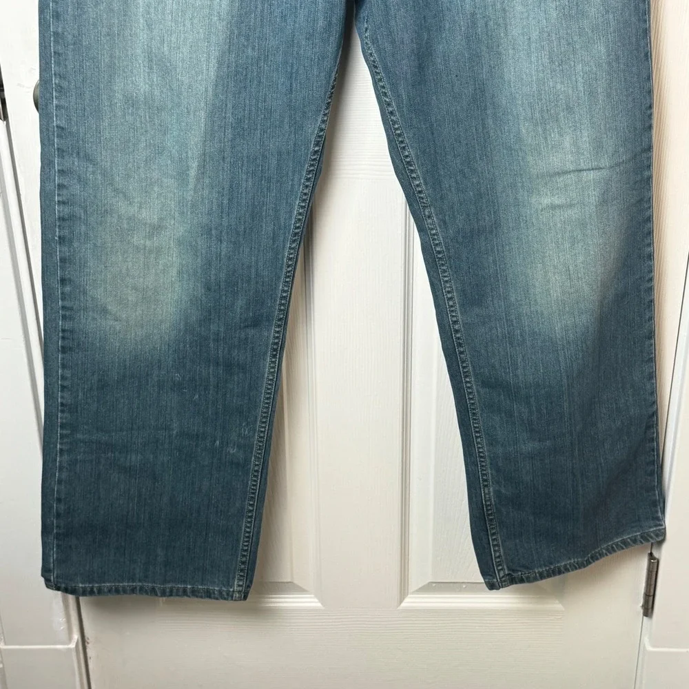 Levi's 569 Loose Straight Jeans Mens 36 Blue Medium Wash Denim Relaxed Fit‎